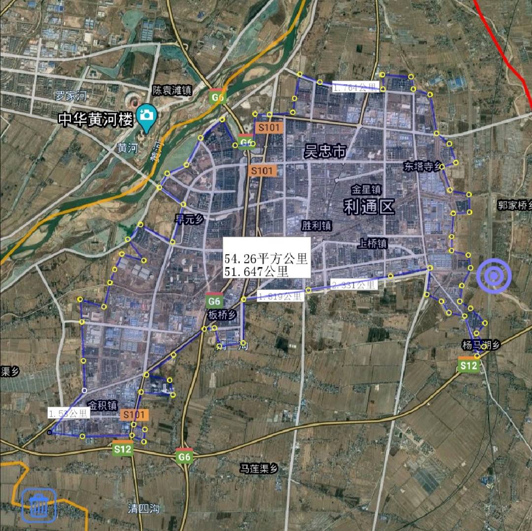 宁夏吴忠市建成区面积排名,利通区最大,同心县最小,了解一下?