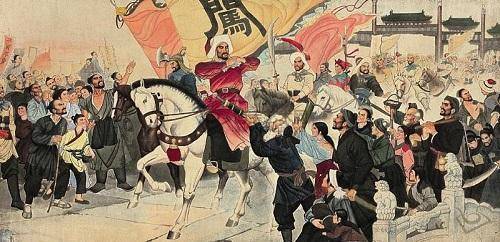 李自成起义军所提出的口号是"均田免赋,有民歌曰"迎闯王,不纳粮.
