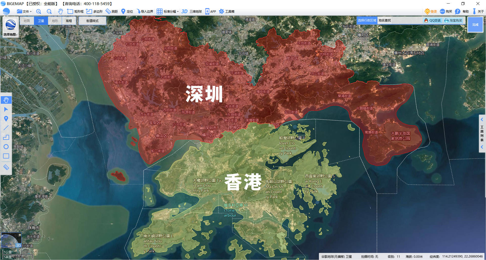 从卫星地图看深圳四十年的变化从小渔村到大都市