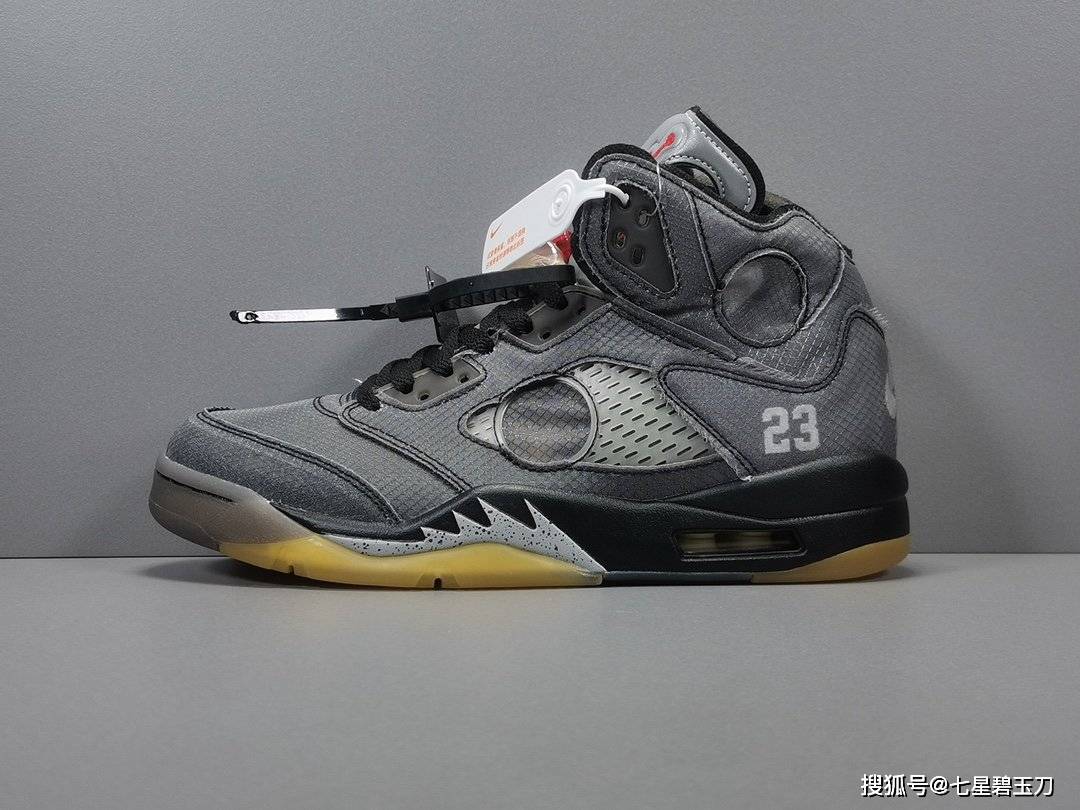 ow aj5黑 off-white air jordan retro 5 sp篮球鞋