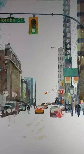 1.涂画简单的城市风景