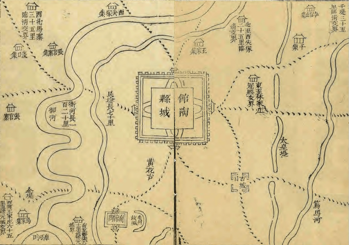 清朝嘉庆年间《东昌府志》所附地图