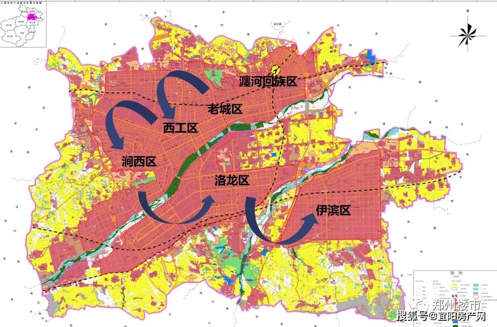 洛阳城市发展路径 伊滨区的规划规格很高,定位很明确,但依然是一座