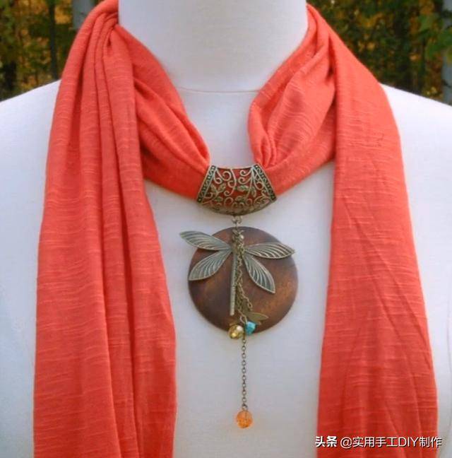 围巾|「串珠作品」35款时尚的珠宝围巾项链，你也能拥有