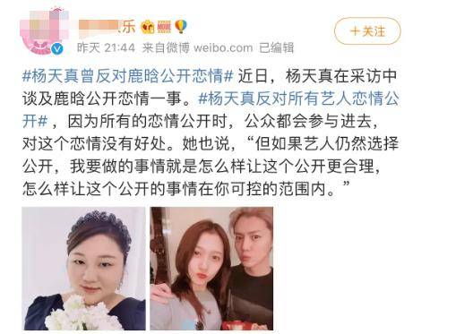 恋情|原创杨天真转行不顺?拿鹿晗恋情说事蹭热度,艺人都被她当摇钱树
