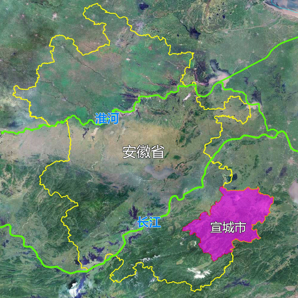 9张地形图,快速了解安徽省宣城各市辖区县市_手机搜狐