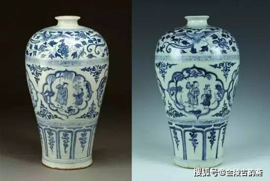 元青花存世量不足十件，这件“四爱图”梅瓶见证了王妃殉情的凄婉故事！_