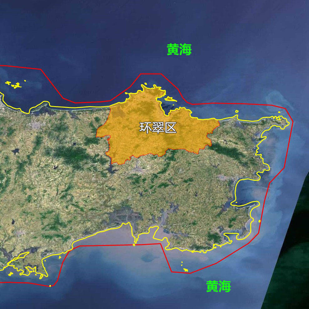 原创6张地形图,快速了解山东省威海各市辖区市