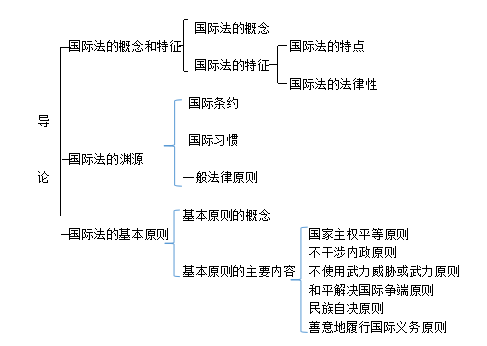 2020法考备考考点三国法国际法总论大纲要求