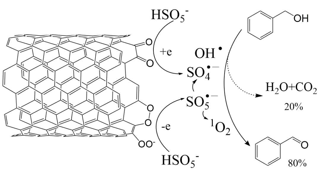 ACS Catal：碳催化活化过硫酸盐-苯甲醇选择性氧化新体系(图8)
