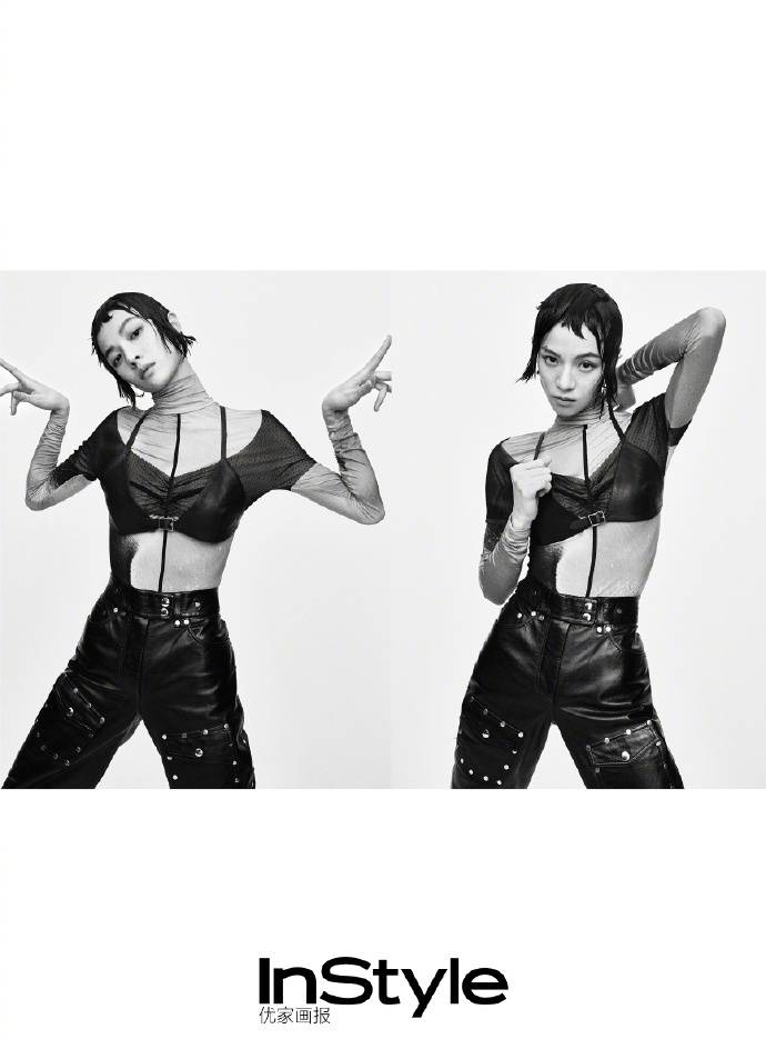 女郎|钟楚曦化身明艳复古女郎,亲任造型顾问,穿黑丝凹造型曲线曼妙