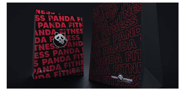 Logo|健身房Logo设计——熊猫健身