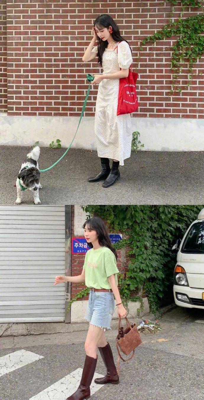 配饰|甜美气质女生的日常百变穿搭合集 充分利用色彩元素和精致配饰