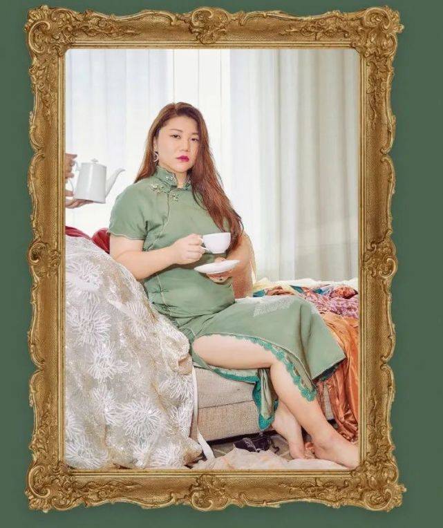身材|杨天真太敢挑战！200斤身材穿旗袍勒出腰间赘肉，自信感满满