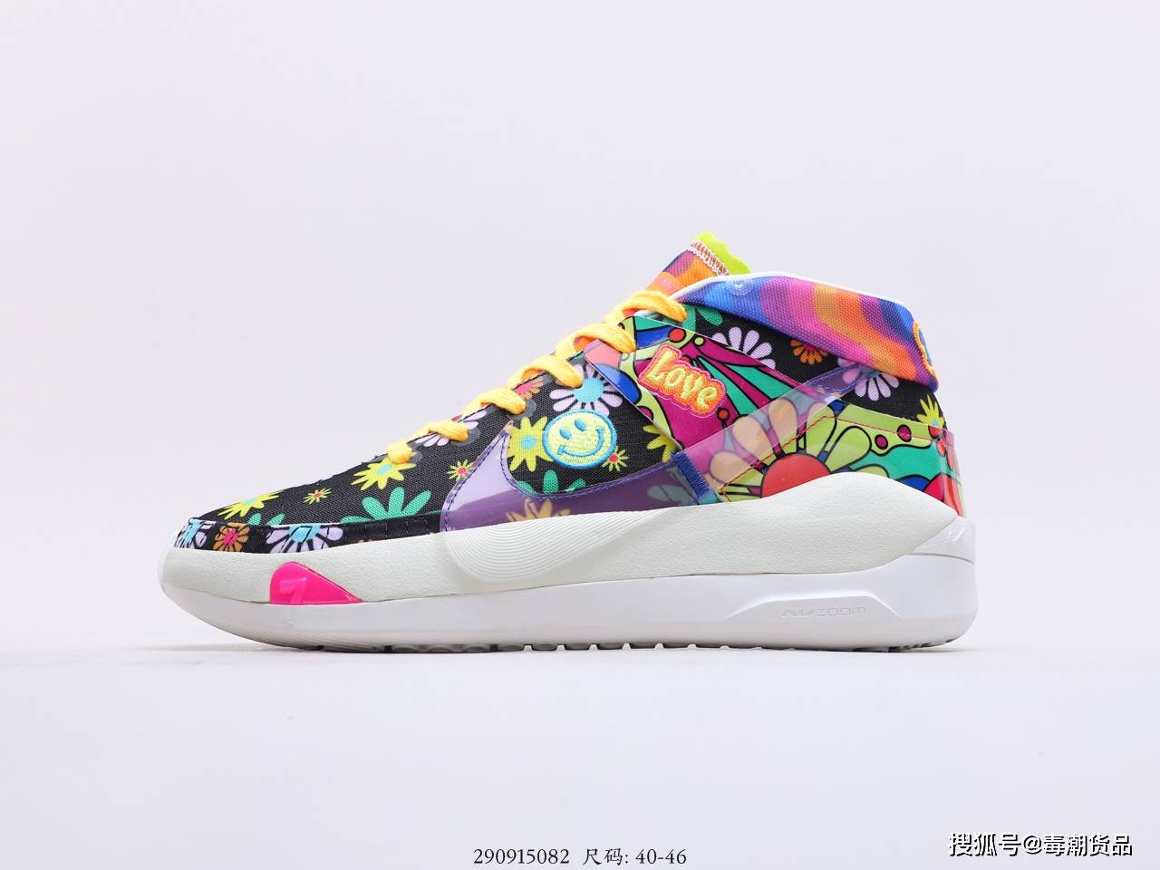 耐克nike kd13 太阳花 彩色渐变设计,做得越来越好看!