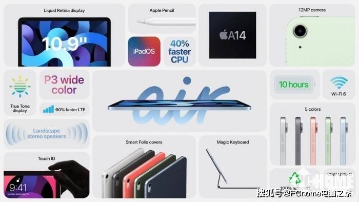Air|新iPad Air发布 首发A14强爆表 价格和上市时间醉了