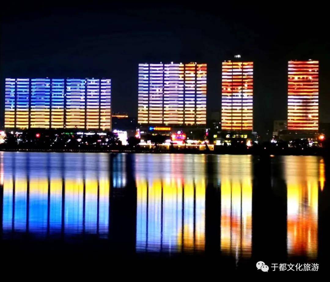 灯光夜景,点亮于都河畔!_手机搜狐网