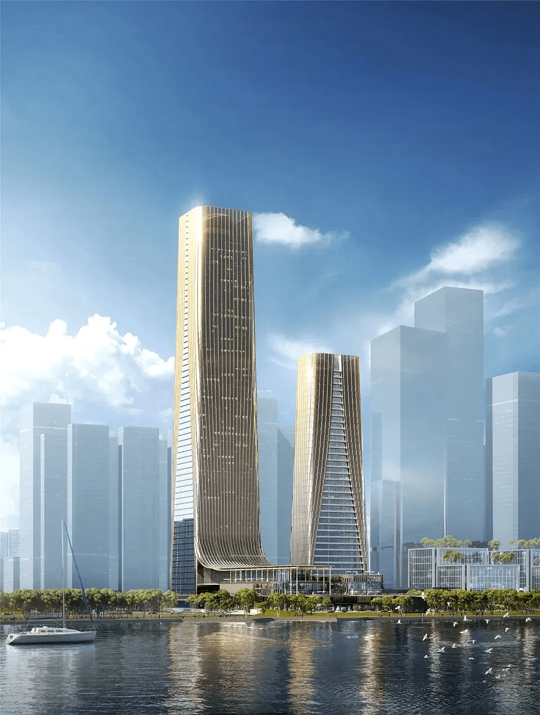 深圳中信金融中心项目的3个方案,Gensler胜出_建筑