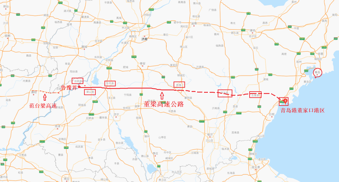 董梁高速公路山东联系中西部地区的新兴快捷通道