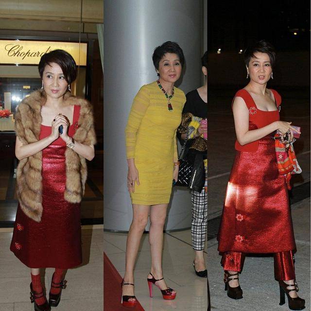 摩登|赌王四太携女出席活动，何超盈穿缎面裙秀身段，却被亲妈抢风头