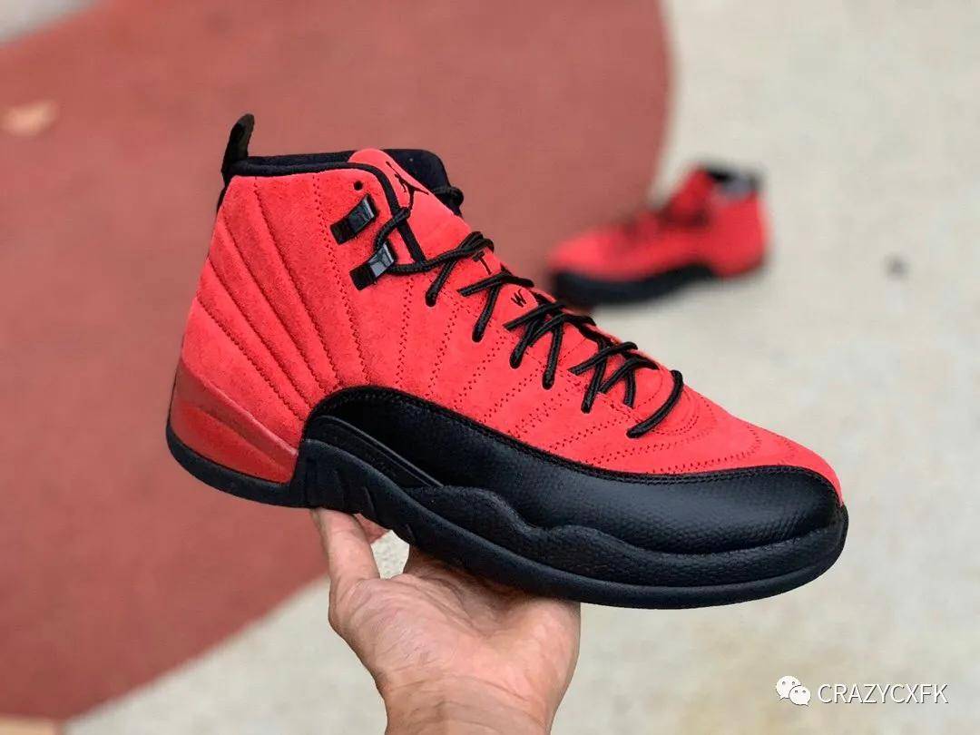 乔丹air jordan 12 reverse flu game aj12 病倒 反转黑红篮球鞋 ct