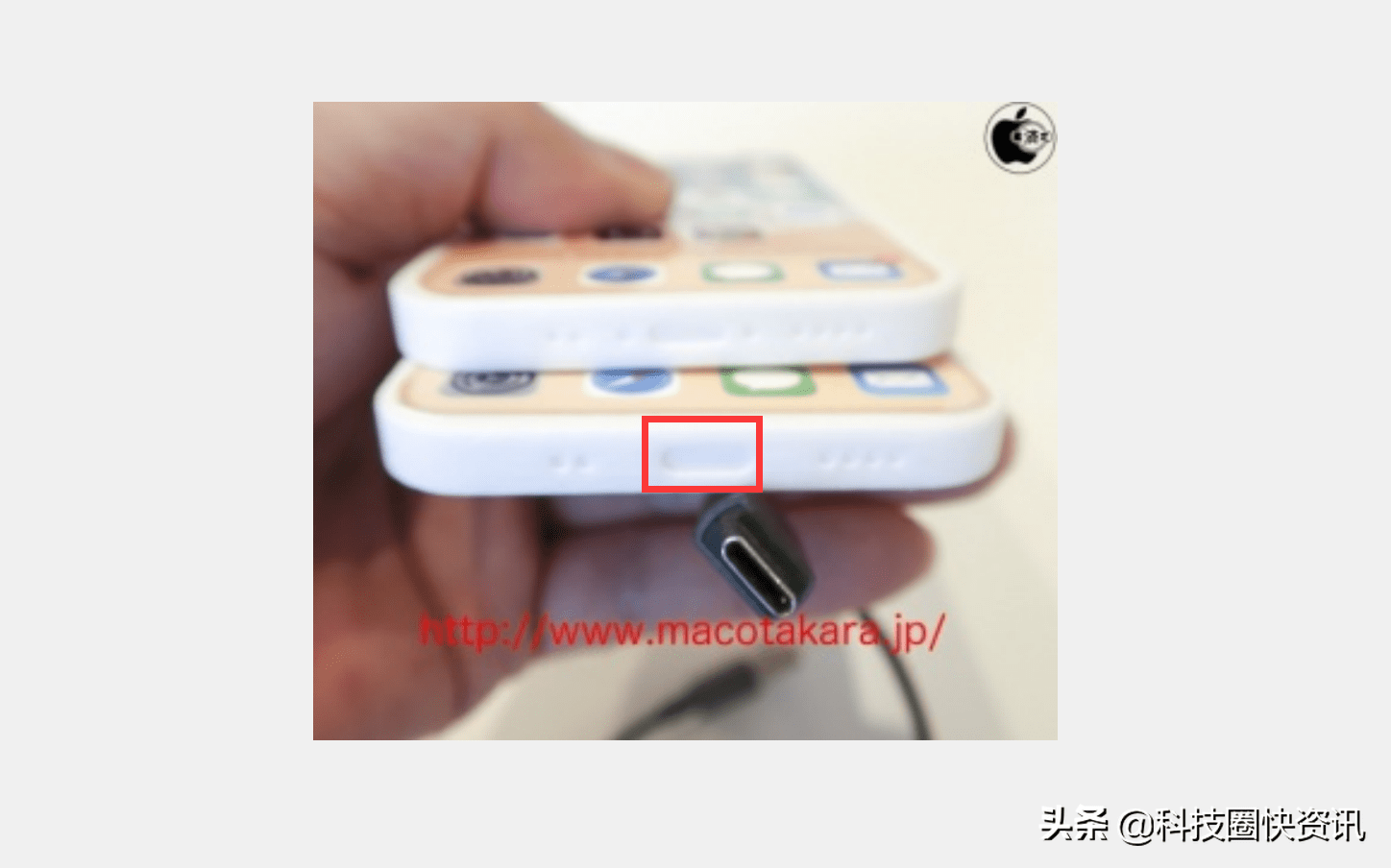 iphone13首个机模曝光,五摄屏下摄像头type-c接口