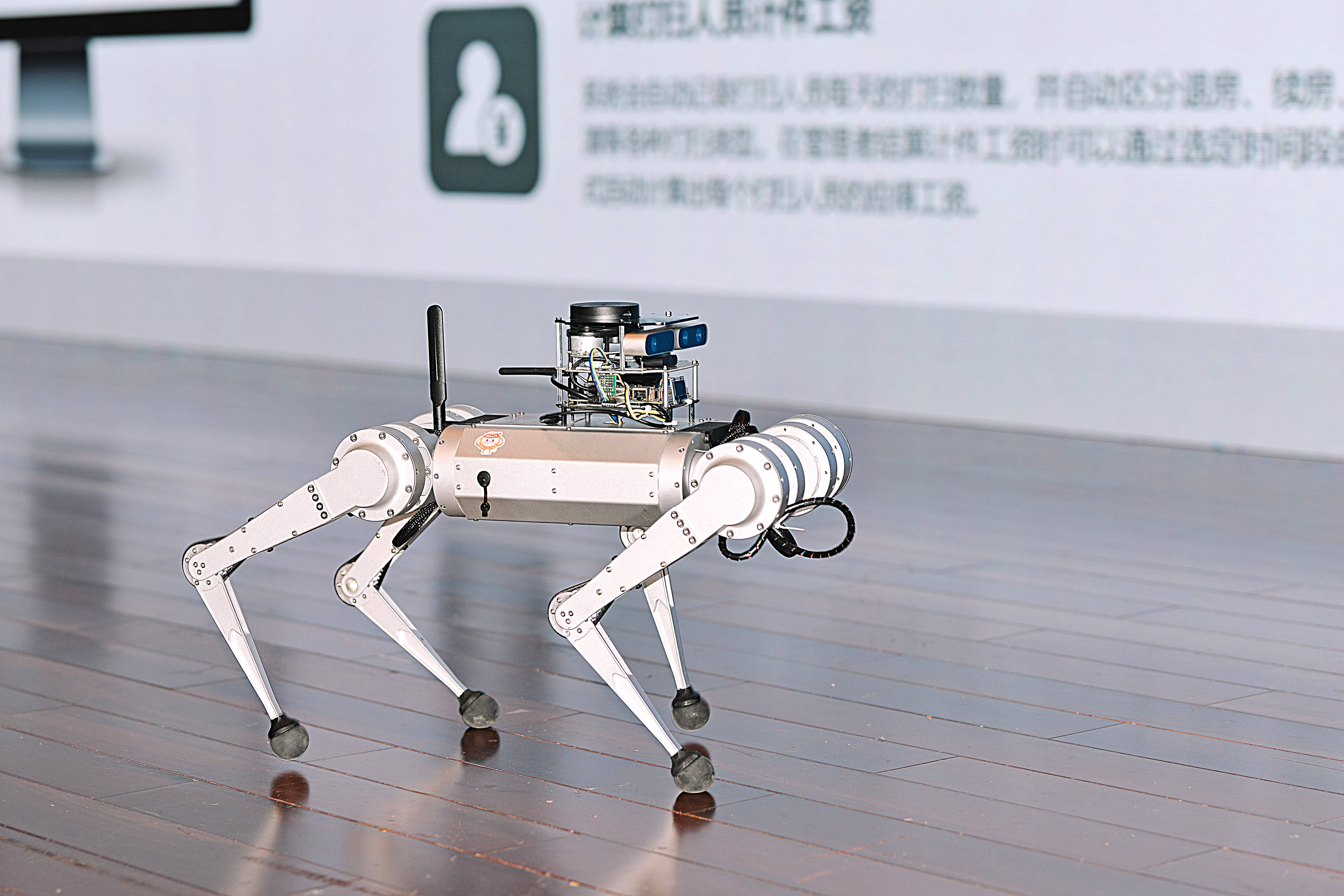 新新人类旗下比得机器人公司自主研发机器狗