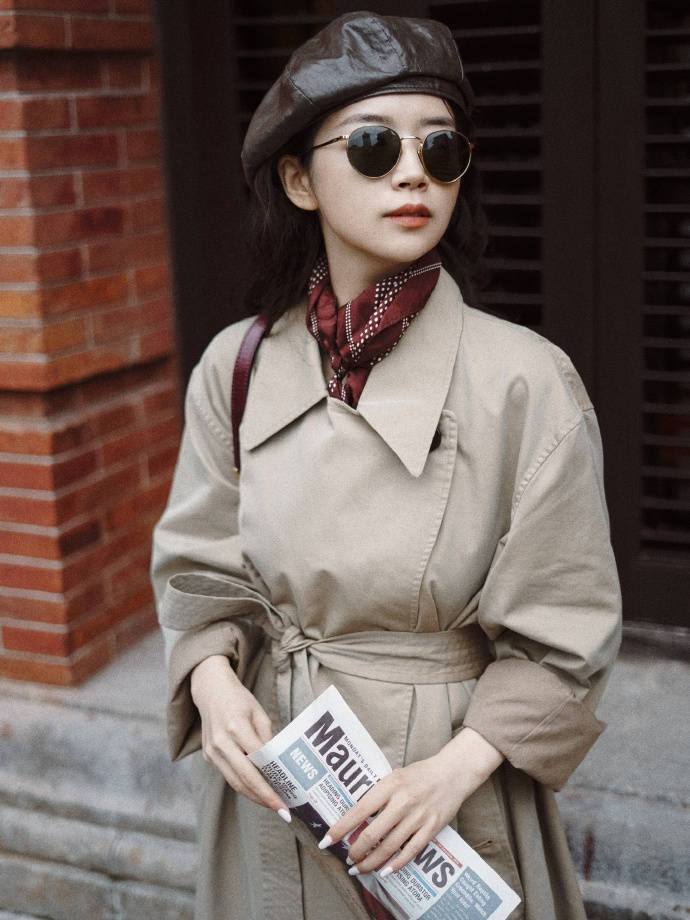 风衣|只会羡慕三木博主的会穿？秋天这3套穿搭又美又知性，你穿也可以