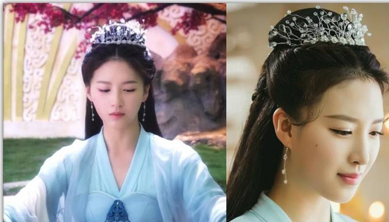 邝露|戴“水晶冠”古装女子，躲过白落衡，避开邝露，她就先抱走