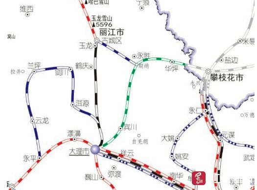 攀大铁路规划路线图 来源:红星新闻