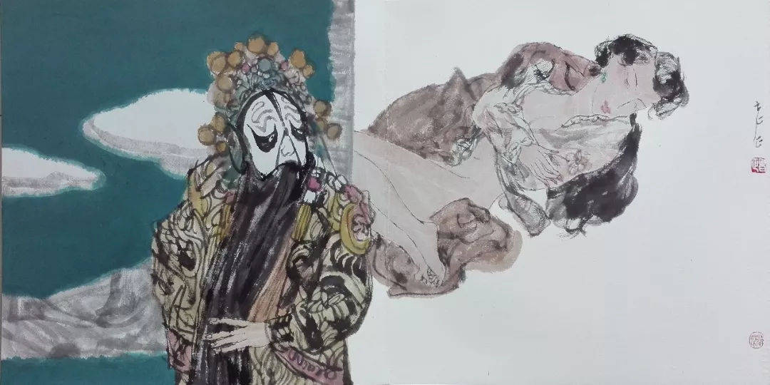 展讯郑华杰丨海峡两岸一脉相承中国画名家走进李奇茂美术馆