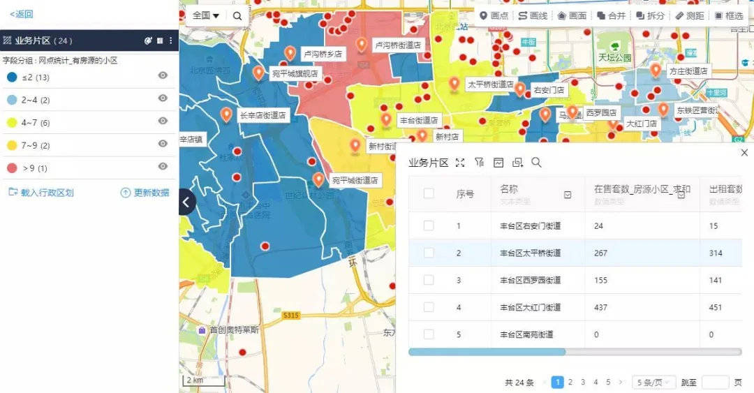 地图慧教你快速绘制业务区划地图
