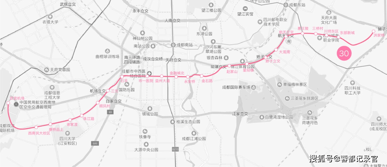 按照正在修编的新一轮轨道线网优化方案,新都区全区范围内规划了3号线