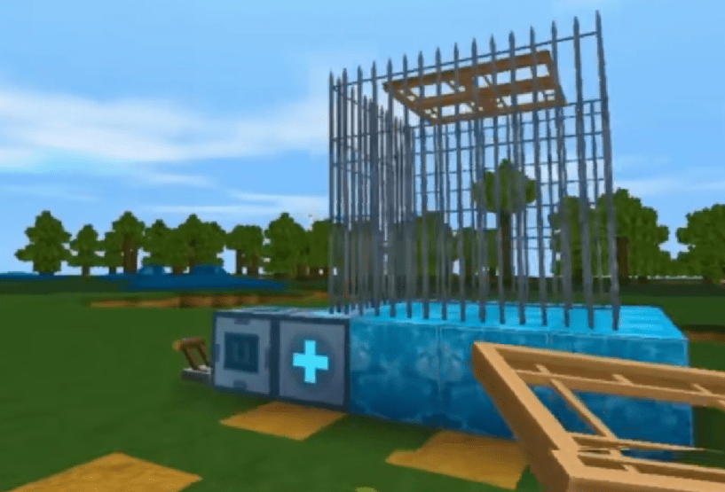 教程|学会的小伙伴可以直接出去摆摊了迷你世界：快速制作烧烤架教程