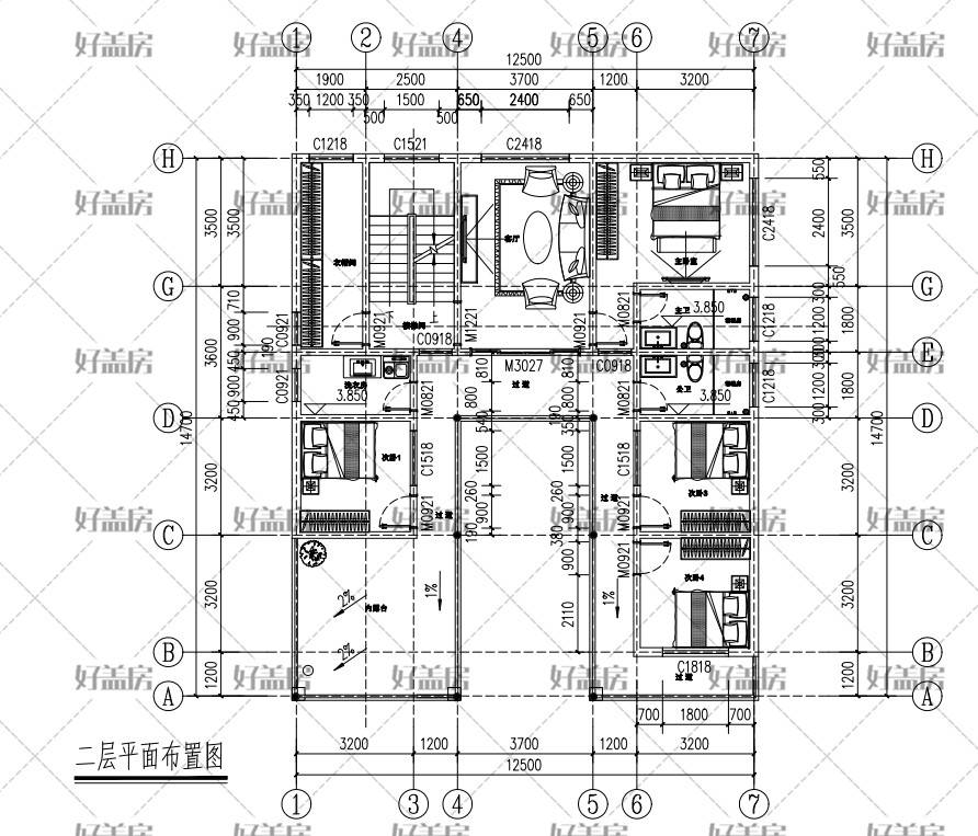 三层农村住宅设计图