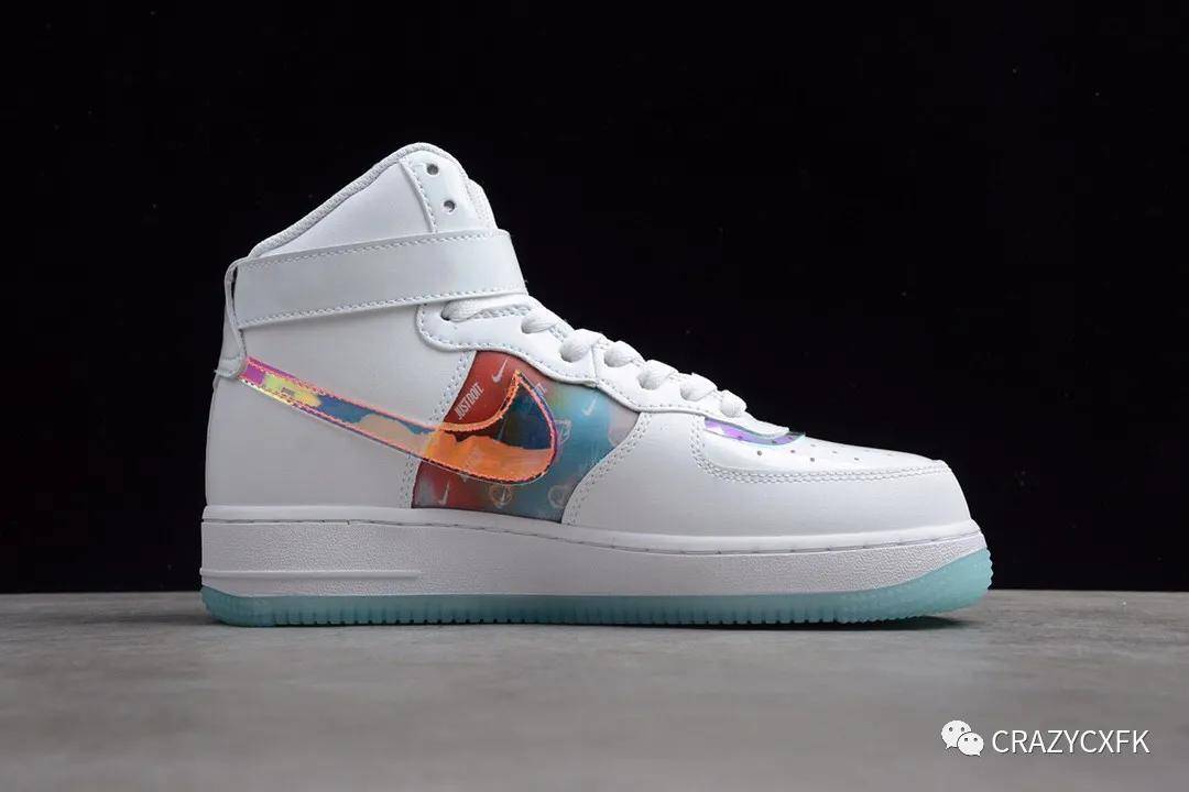 电玩像素镭射 nike air force 1 high good game 耐克空军运动鞋 dc