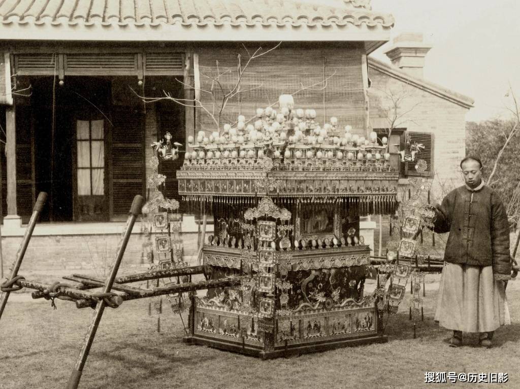 1870年北京旧照,圆明园养雀笼与总理各国事务衙门