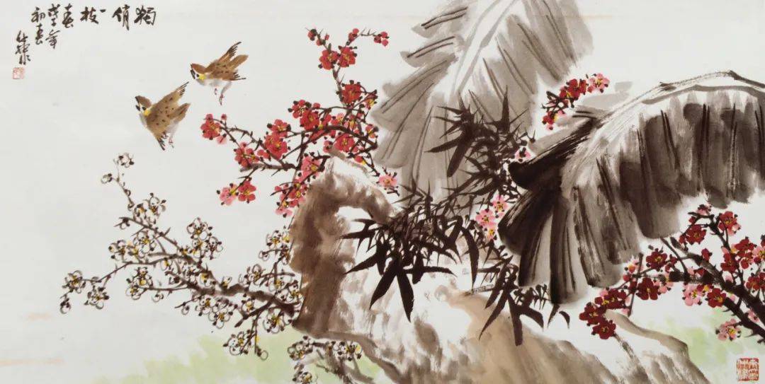墨彩纷呈——来仲棣先生的中国花鸟画艺术美学