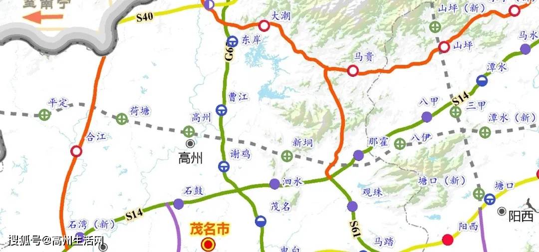 高州又喜提一条高速公路!这个3个地方将设服务区,是你