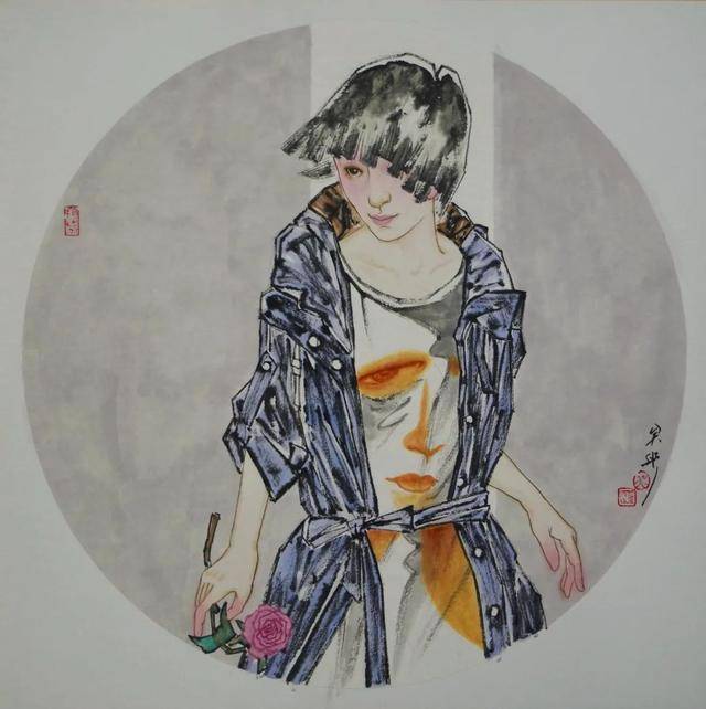 中国水墨画院青年画院院长,吴彤人物画作品欣赏