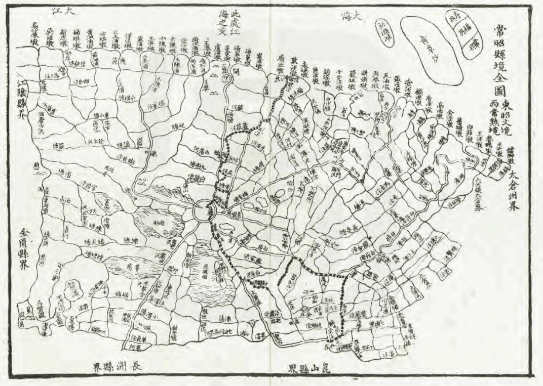 松江府治所即今天上海市松江区驻地松江老城,原有华亭县,娄县两个附郭