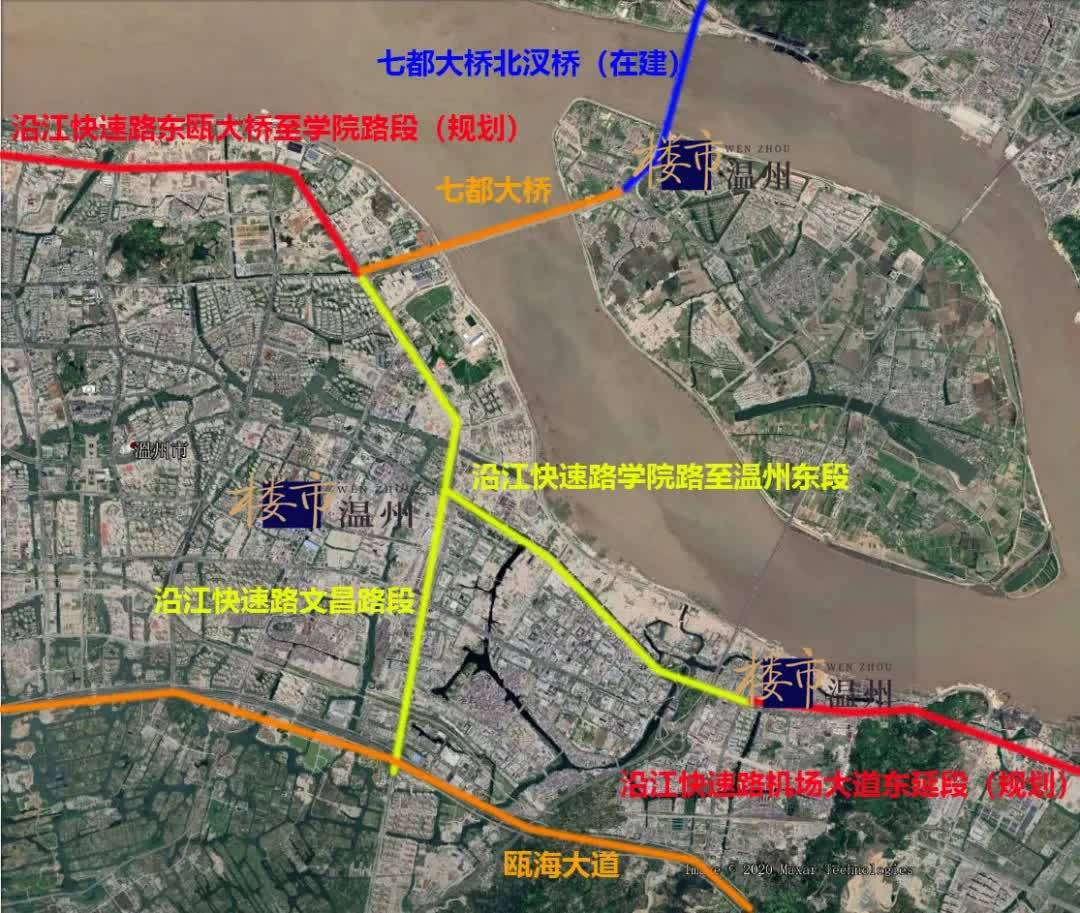 沿江快速路建设有新进展学院路至温州东及文昌路段初步设计招标