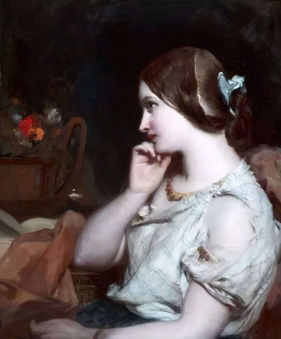 图片[21]-英国艺术家詹姆斯·桑特人体油画中的美人，珠圆玉润，风情万种-魔性次元