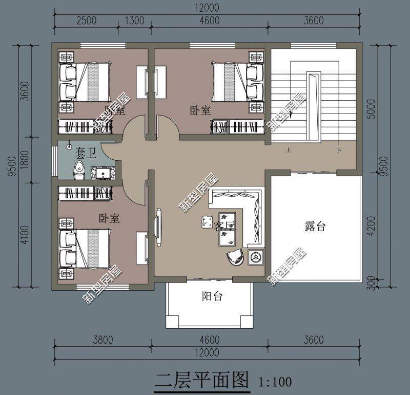 建一栋进深九米宽十三米的二层自建房,如何设计?