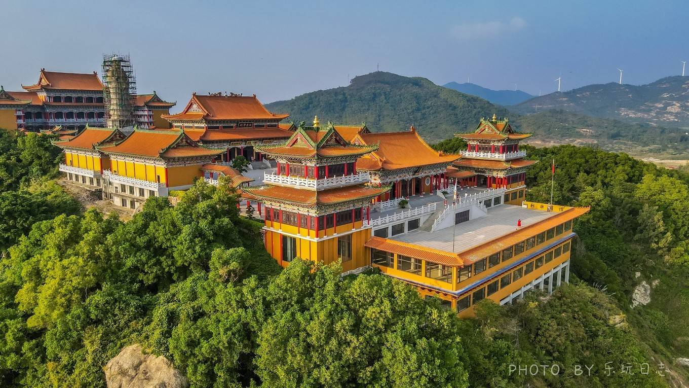 原创东平小众秘景地,阳江小故宫飞龙寺,靠山面海风景特美