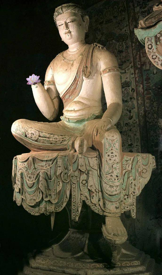 中国・大唐期「秘仏・観自在菩薩坐像」唐王朝・中国大唐国・六角座・￼￼鍍金青銅 中国・大唐期「秘仏・観自在菩薩坐像」唐王朝・中国大唐国・六角座