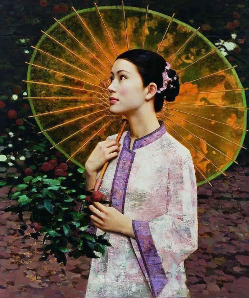 中国油画家谢楚余女性人物油画作品赏析_搜狐网
