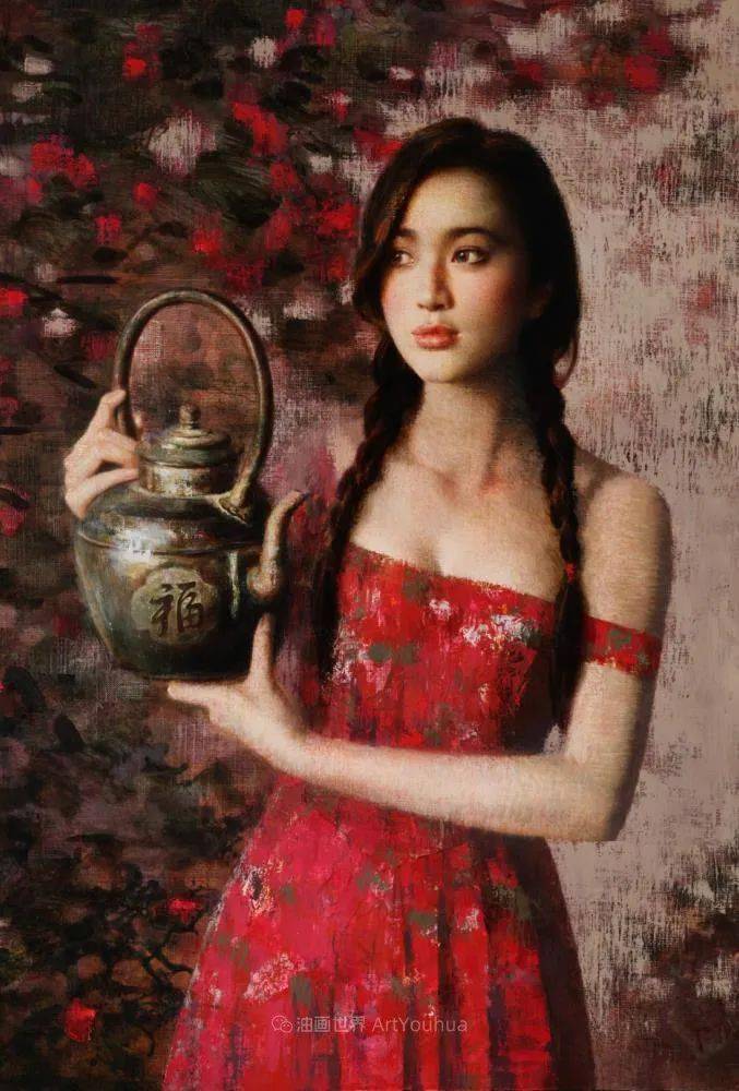 中国油画家谢楚余女性人物油画作品赏析_搜狐网