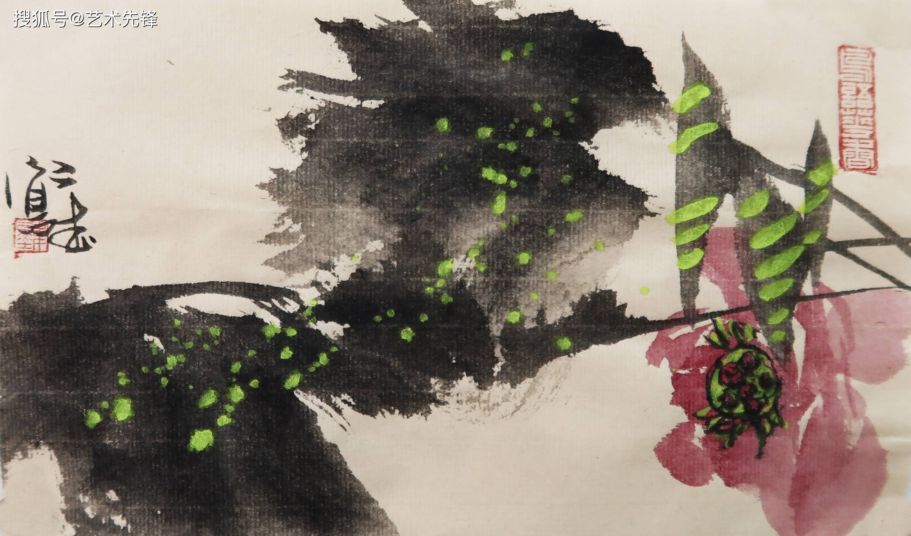 "意中见画,画中生韵"韦智杰画荷