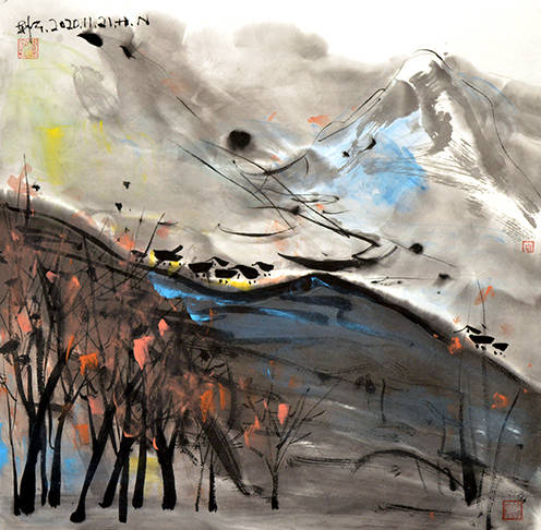 韩宁水墨画
